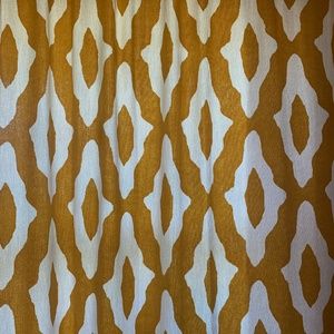 Yellow and White Curtains